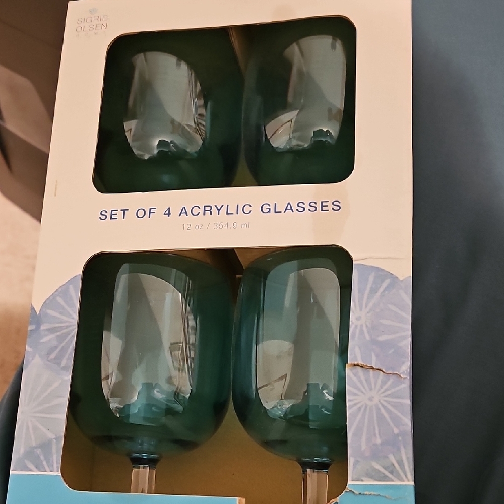 Sigrid Olsen Home Decor Logo in Acrylic Blue and Green